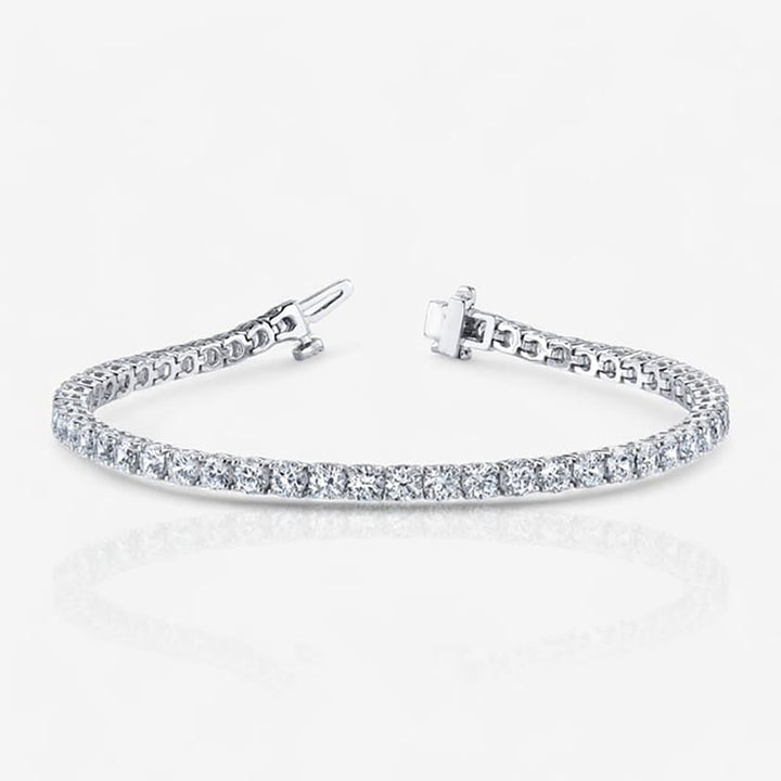 18kt Gold 2.00 Ctw Round Lab Diamond Tennis Bracelet