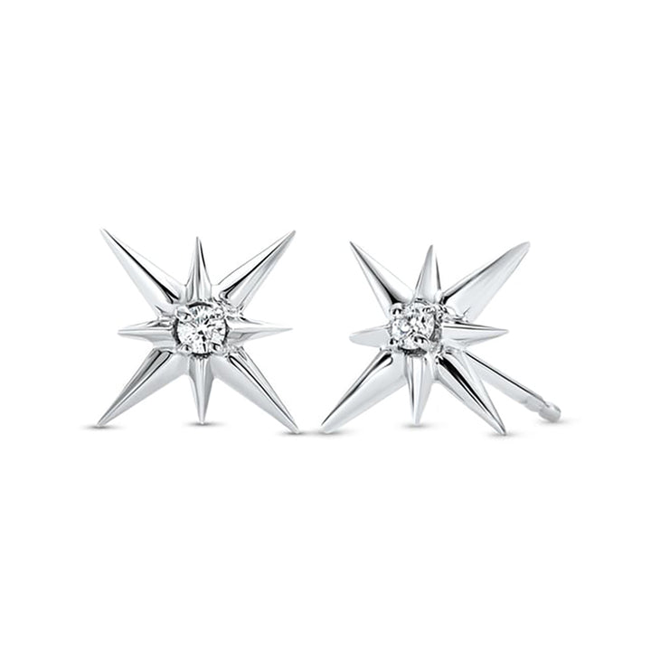 18kt White Gold 0.04 CTW True North Collection Lab Diamond Stud Earrings