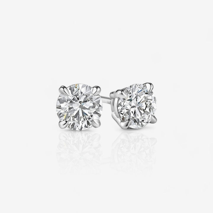 18kt Gold 0.50 CTW Lab Grown Round Diamond Stud Earrings