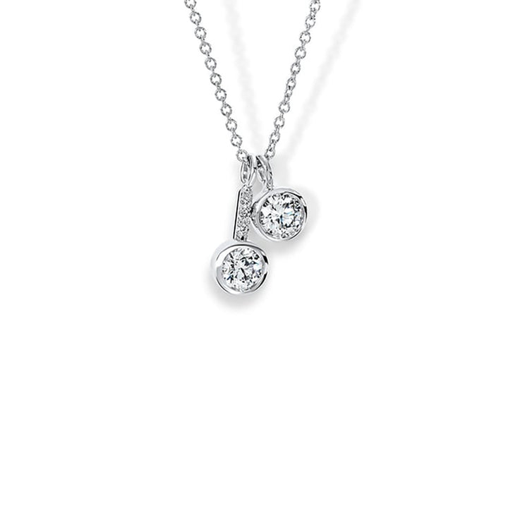 0.50 CTW Two-Stone Lab Diamond Pendant