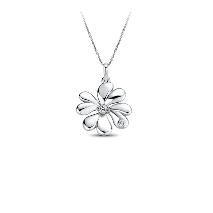 0.01 CTW Lucky Four-leaf Clover Lab Diamond Charm Pendant